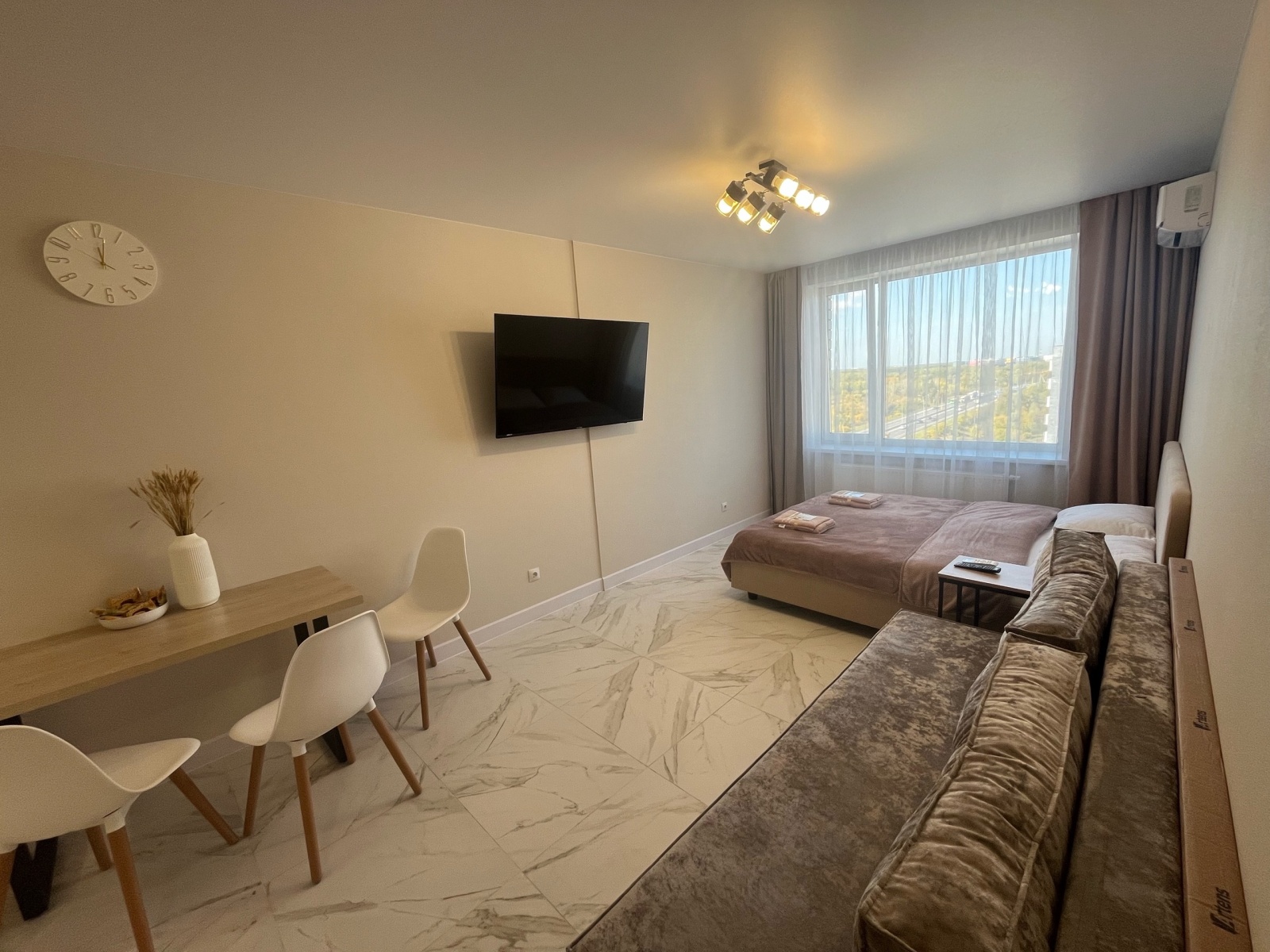 Квартира-студия, 29 м², 2 кровати