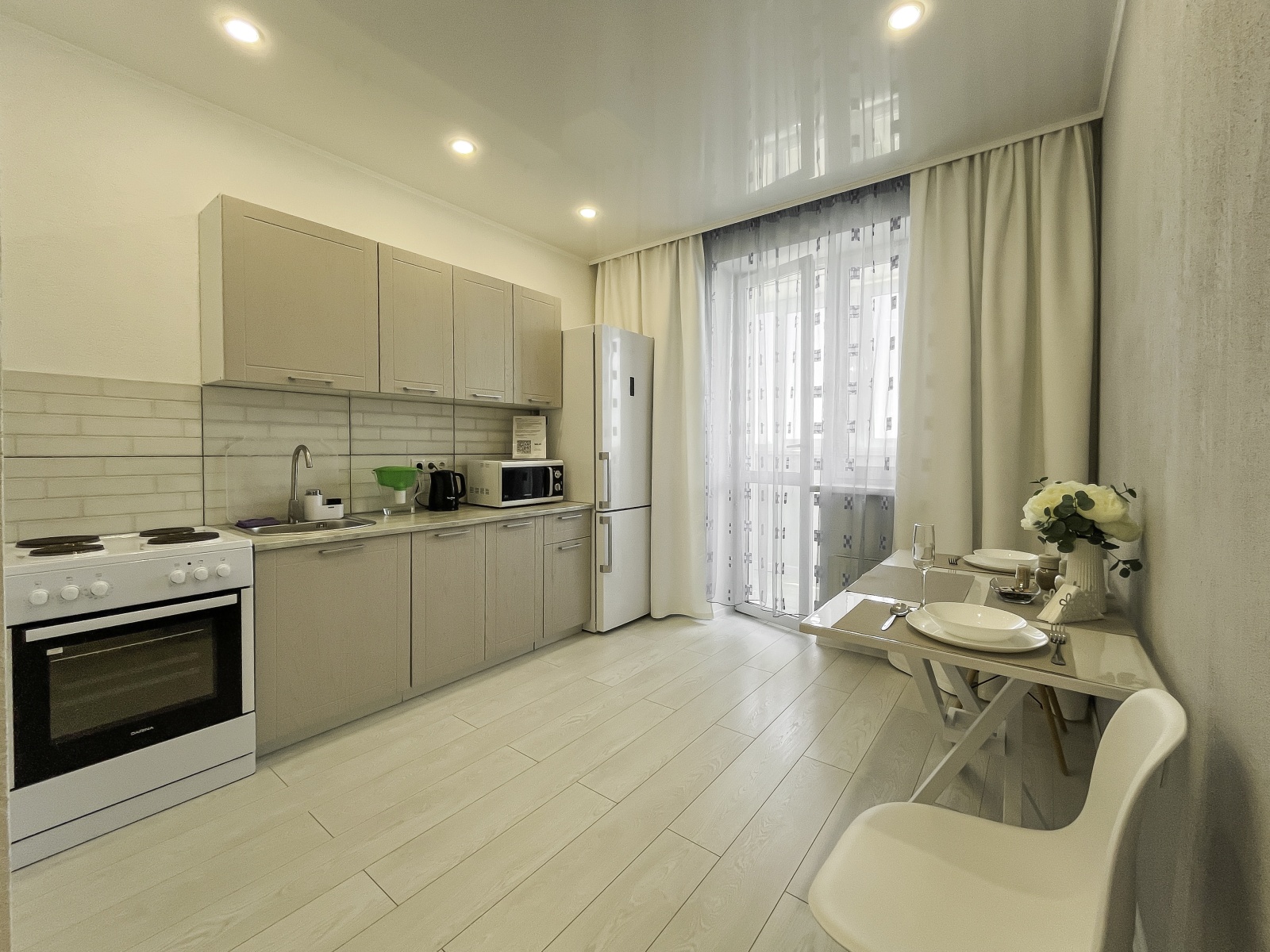 Стильная зеленая квартира 